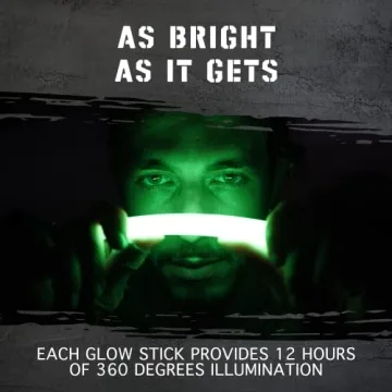 12 Ultra Bright Emergency Glow Sticks for Safety
