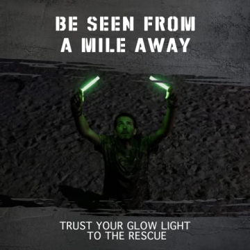 12 Ultra Bright Emergency Glow Sticks for Safety