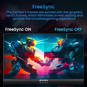 SANSUI 24 Inch 180Hz Gaming Monitor with HDMI and DP Ports