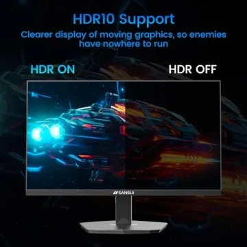 SANSUI 24 Inch 180Hz Gaming Monitor with HDMI and DP Ports