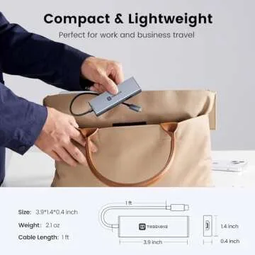 TobenONE Docking Station Dual Monitor HDMI Adapter for MacBook Pro/Air M3 M2 M1, Dell, Lenovo, HP, USB C Hub Dual HDMI Dock, USB C to Dual Monitor Adapter with 4K HDMI, 3 USB, 100W PD