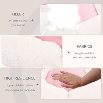 MUDILUN Cat Paw Cushion Lazy Sofa Office Chair Seat Cushion Cute Gaming Comfortable Building and Soft Floor Cushion Pillow Gift for Girl(White,23.6*20.5in)