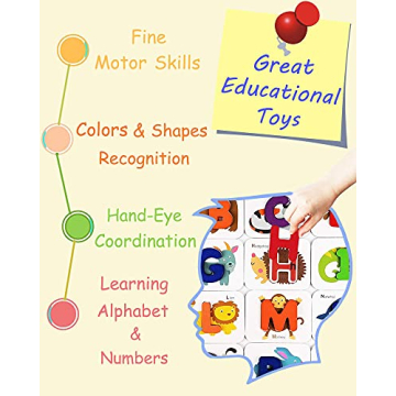 Gojmzo Alphabet & Number Flash Cards for Kids - Educational Fun