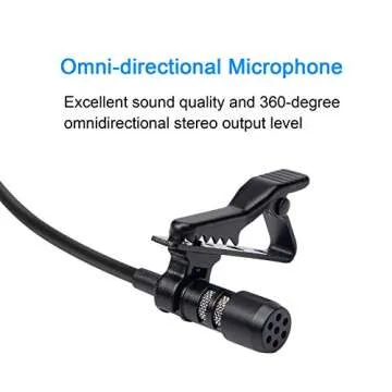ALEKOR USB Lavalier Microphone for Precise Audio Control