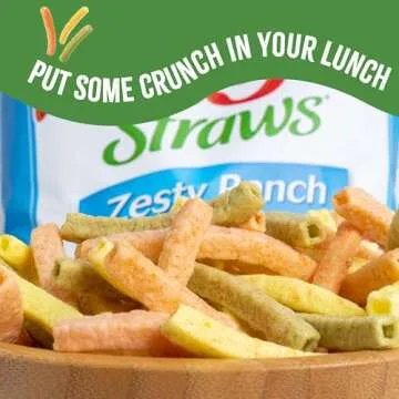 Sensible Portions Garden Veggie Snacks - Veggie Straws, Snack Size, Zesty Ranch, 1 Oz (Pack of 24)