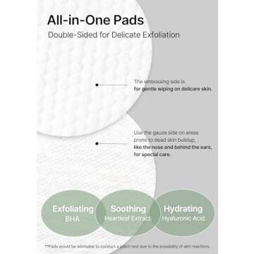 celimax Ji.Woo.Gae Heartleaf BHA Peeling Pad | with Heartleaf Extract, Exfoliating Toner Pads, Facial Peels, Hydrating, for Troubled Skin & Breakouts (60 Pads)