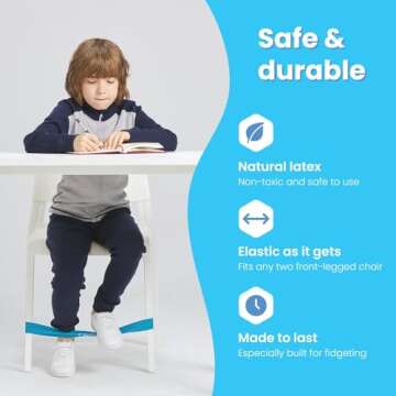 Feety Chair Bands for Kids - Fidget Bands for Focus