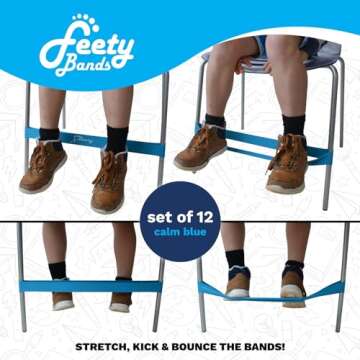 Feety Chair Bands for Kids - Fidget Bands for Focus