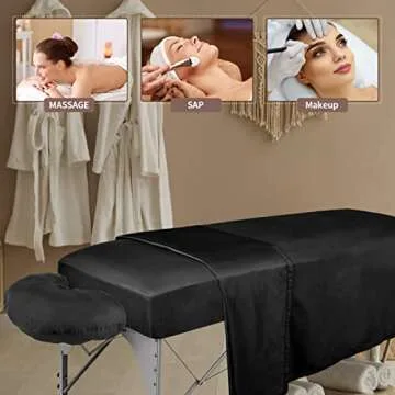 Oudain Microfiber Massage Table Sheets Set - 12 Piece