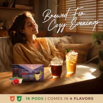 Gya Tea Co Evening Calm Tea Gift Set - Assorted Tea Pods for Relaxation