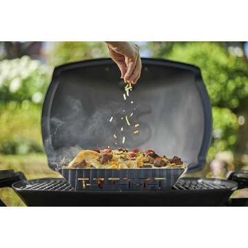 Weber Deluxe Grilling Basket for Safe, Easy Grilling
