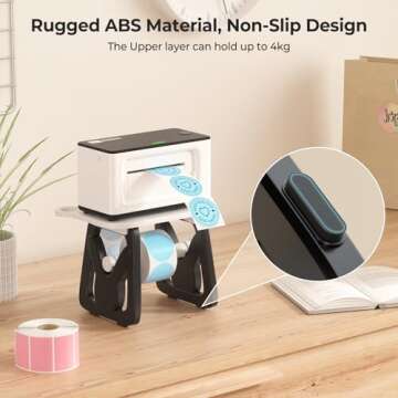 Stylish MUNBYN 3-in-1 Label Holder for Organized Spaces