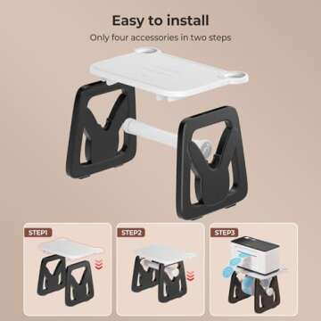 Stylish MUNBYN 3-in-1 Label Holder for Organized Spaces