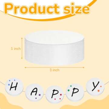 Henoyso 72 Pcs Craft Foam Circles - Durable Polystyrene Discs for DIY Projects