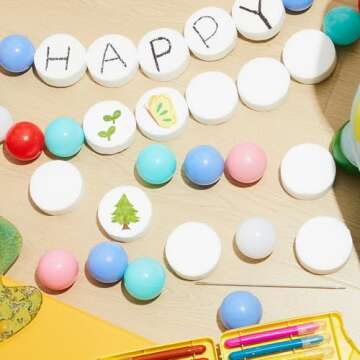 Henoyso 72 Foam Circles for Crafts - Versatile DIY Supplies