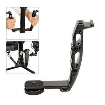 DH03 Handheld Gimbal Grip with Cold Shoe for Mounting Monitors, Microphones, LED Light etc Compatibl...