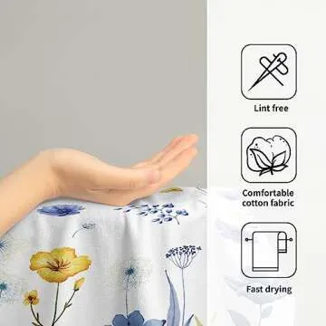 Giwawa Floral Hand Towels Set of 2 for Stylish Bathrooms