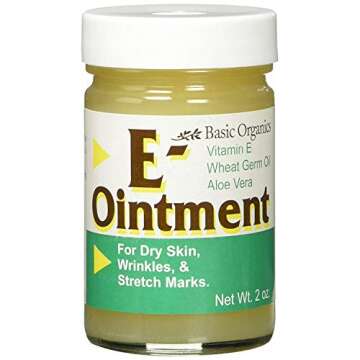 Basic Brands - Vitamin E Ointment - 2 oz - Moisture Enhancing - Can Help Reduce Appearance of Scars,...