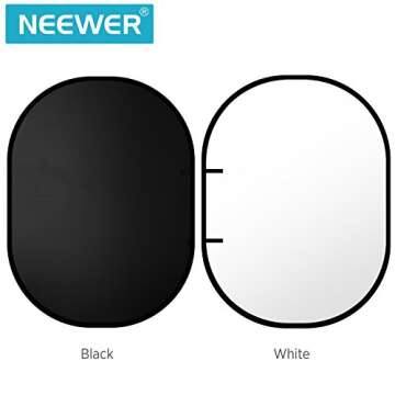 Neewer Double-Sided Collapsible Backdrop for Photography