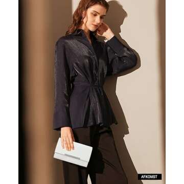 AFKOMST Small Clutch Purses for Women Elegant Evening Bag