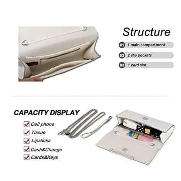 AFKOMST Small Clutch Purses for Women Elegant Evening Bag