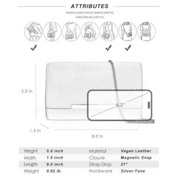 AFKOMST Small Clutch Purses for Women Elegant Evening Bag