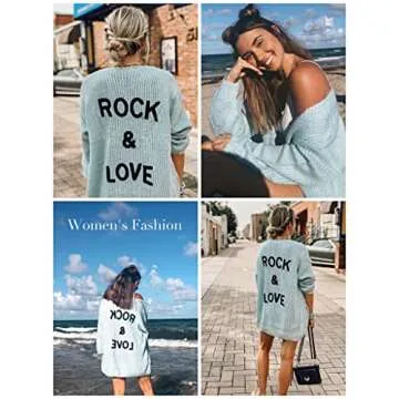 PRETTYGARDEN Women’s Solid Color Long Sleeve Cardigan Casual Soft Knit Sweaters Draped Open Front Cardigan Sweaters Coats (Blue, Small)