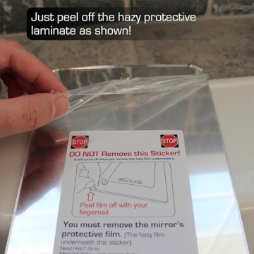 ReflectXL Shower Mirror - Clear and Fogless Reflection