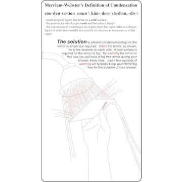 ReflectXL Shower Mirror - Clear and Fogless Reflection
