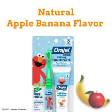 Orajel Elmo Fluoride-Free Tooth & Gum Cleanser Combo