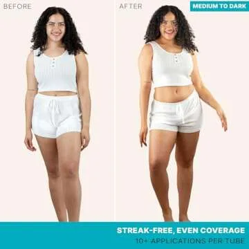 Self Tanner Kit - Organic & Natural Ingredients - Streak Free Tan Lotion with Applicator Mitts