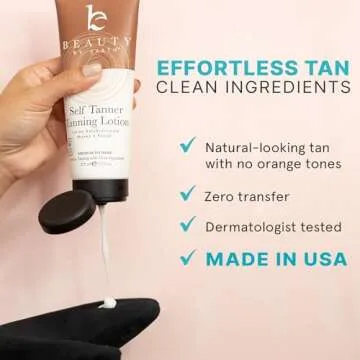 Organic Self Tanner Kit with Gradual Tan Lotion for All