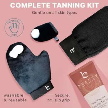 Organic Self Tanner Kit with Gradual Tan Lotion for All