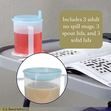 Mondo Medical Double Handle Adult Sippy Cups - 3 Pack