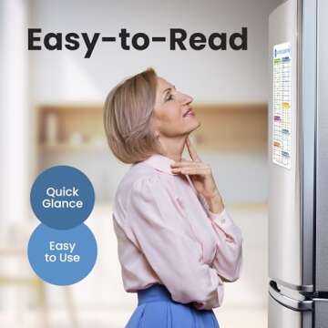 Air Fryer Magnetic Cheat Sheet Set - Air Fryer Accessories Cookbook - Easy to Use AirFryer Time Chart Set As Seen on the Today Show - Strong Magnet Quick Reference Cooking Guide for Frying (White)