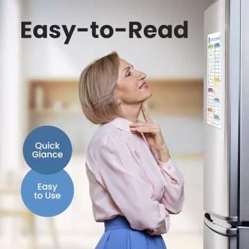 Air Fryer Magnetic Cheat Sheet Set - Air Fryer Accessories Cookbook - Easy to Use AirFryer Time Chart Set As Seen on the Today Show - Strong Magnet Quick Reference Cooking Guide for Frying (White)