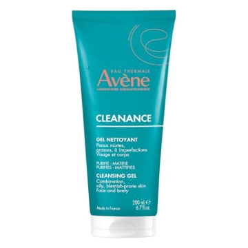 Avene Cleanance Cleansing Gel - Soap-Free Cleanser for Oily & Acne-Prone Skin, 6.7 Oz