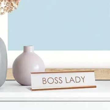 All Quality Boss Lady Rose Gold Novelty Desk Sign
