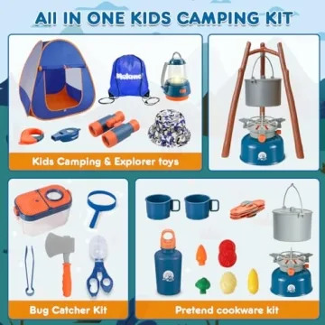 Meland Kids Indoor/Outdoor Camping Set for Toddlers
