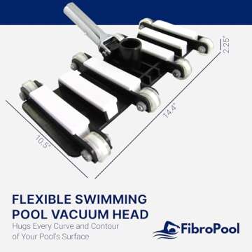 FibroPool Professional Flexible Swimming Pool Vacuum Head