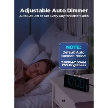 GOLOZA Digital Alarm Clock - Simplicity & Clarity for All