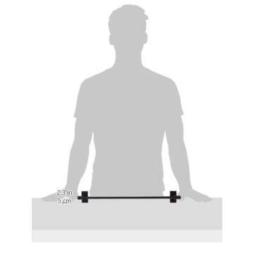 Rod Desyne Mag-12 Magnetic Curtain Rod, 17-30", Black