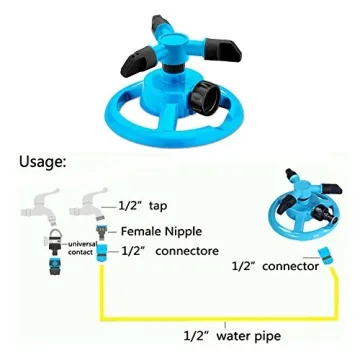 Kadaon Lawn Sprinkler - 360 Degree Kids Water Play