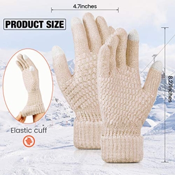 Stylish Women's Touchscreen Gloves for Winter Warmth