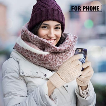 Stylish Women's Touchscreen Gloves for Winter Warmth