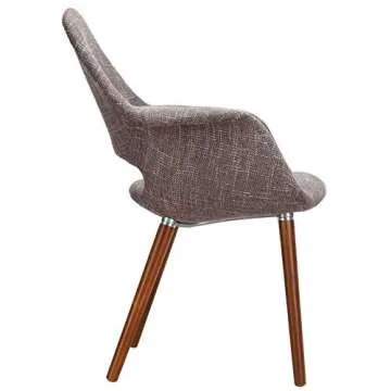 Modway Aegis Mid-Century Upholstered Chair in Taupe