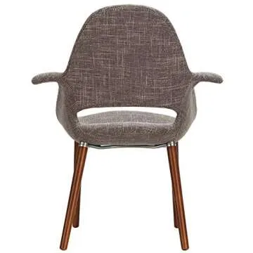 Modway Aegis Mid-Century Upholstered Chair in Taupe