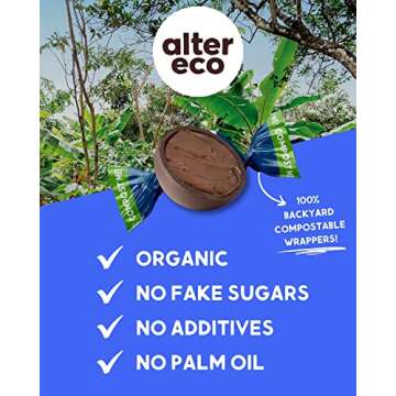 Alter Eco | Superdark Chocolate Truffles | Pure Dark Cocoa, Fair Trade, Organic, Non-GMO, Gluten Free (10 Count (Pack of 1))