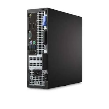 Dell OptiPlex 5040 SFF PC Desktop Computer, with New 24" FHD Monitor, Esports Game Earphones, Core i5-6500, 16GB RAM, 256GB SSD, Keyboard & Mouse, Windows 10 Pro (Renewed)