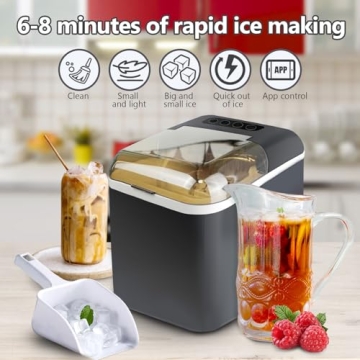 Self-Cleaning Portable Ice Maker - 26lbs Daily